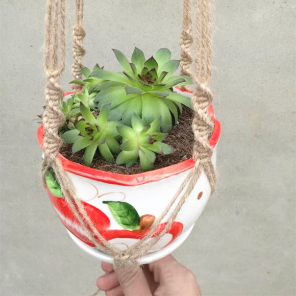 Flower Pot Net Bag Plant Greening Hanging - Image 5