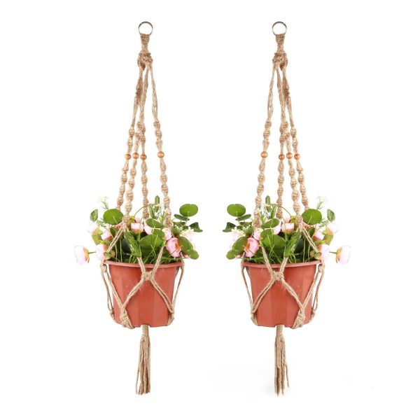 Flower Pot Net Bag Plant Greening Hanging - Image 3