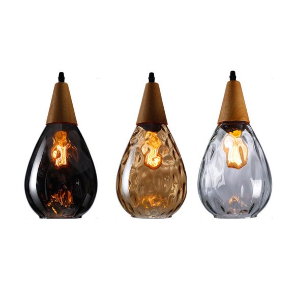 Nordic Lamps And Lanterns Living Room Bar Counter European Creative Personality Craft Net Red Chandelier Single Head Glass Small Chandelier Dining Room Lamp - Image 5