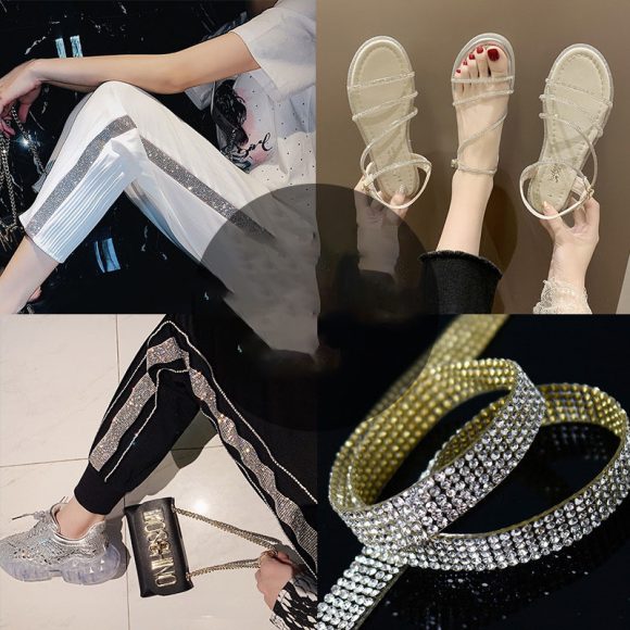 Rhinestone Belt And Waistband DIY Back Glue Hot Drilling - Image 4