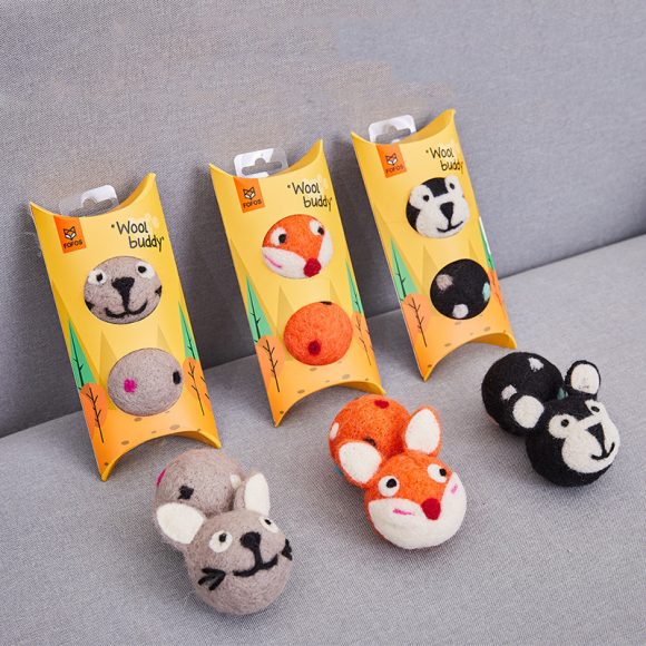 Colorful Felt Stretch Ball Cat Toy Ball Pet Toy With Small Bell Sound Play Cat Toys Creative Interactive Cat Dog Chew Toy - Image 4