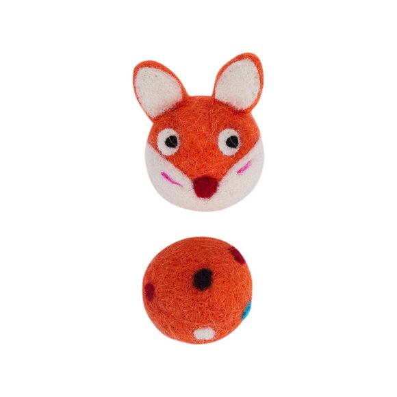 Colorful Felt Stretch Ball Cat Toy Ball Pet Toy With Small Bell Sound Play Cat Toys Creative Interactive Cat Dog Chew Toy - Image 2
