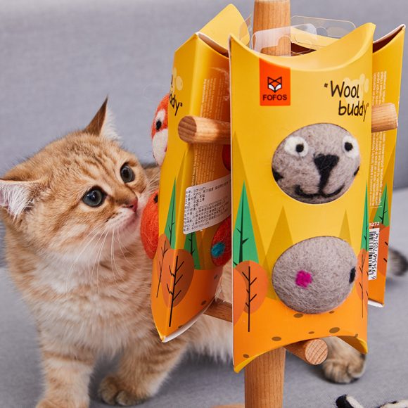 Colorful Felt Stretch Ball Cat Toy Ball Pet Toy With Small Bell Sound Play Cat Toys Creative Interactive Cat Dog Chew Toy - Image 6