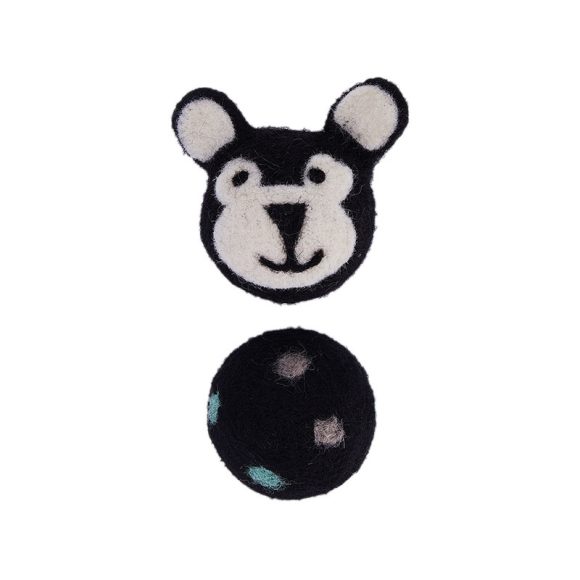 Colorful Felt Stretch Ball Cat Toy Ball Pet Toy With Small Bell Sound Play Cat Toys Creative Interactive Cat Dog Chew Toy - Image 5