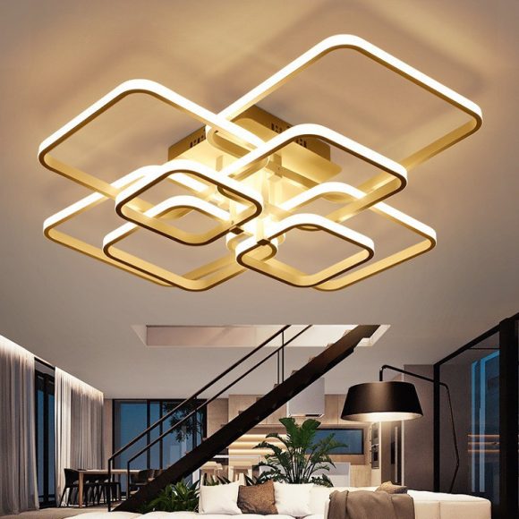 Living Room Lamp Simple Modern Creative Square Dining Room Bedroom Lamp - Image 5