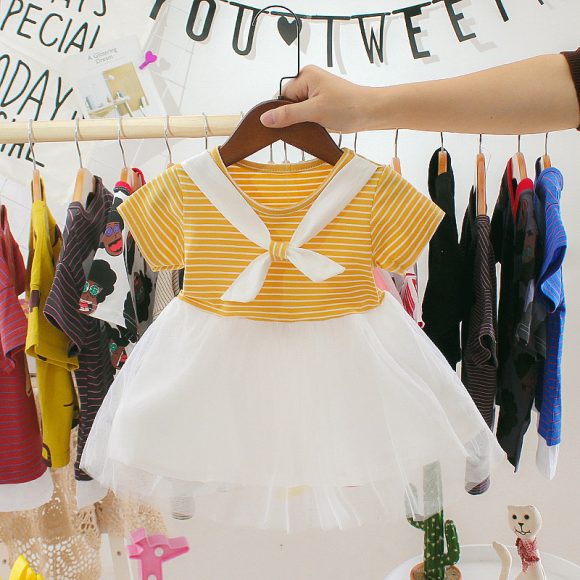 Summer Cute Cartoon Baby Princess Birthday Party Mesh Dresses - Image 6