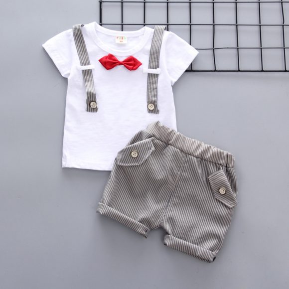 Baby Boy Summer Short Sleeve Suit Boy Shorts - Image 4