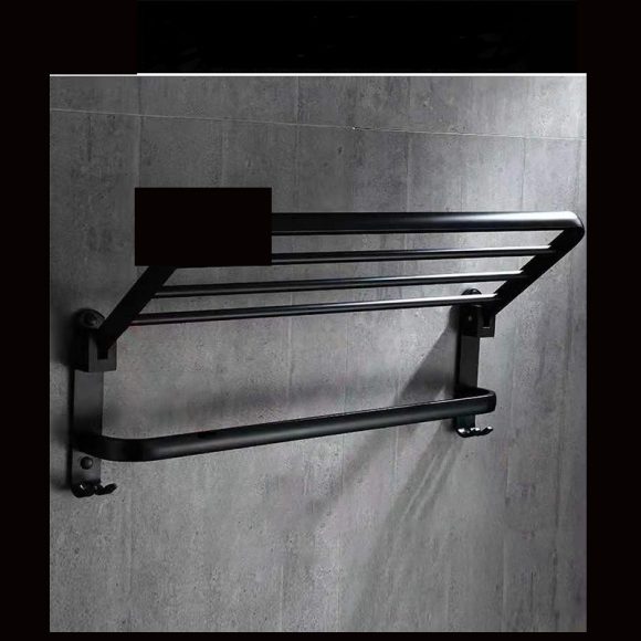 Perforated Space Aluminum Bathroom Folding Shelf Bathroom - Image 5