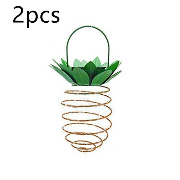 Outdoor Waterproof Garden Pineapple Solar Lights Path Lights Hanging Fairy Lights Solar Led Warm Fairy String Decor - Image 6