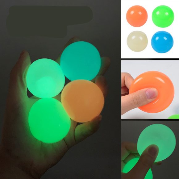The Same Luminous Ceiling Ball Vibrato Fluorescent Sticky Target Ball Children's Sticky Wall Ball - Image 7