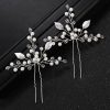 Wedding Jewelry Simple New Bride Headdress Pearl Rhinestone Hairpin Pin Wedding Jewelry Accessories - Image 4