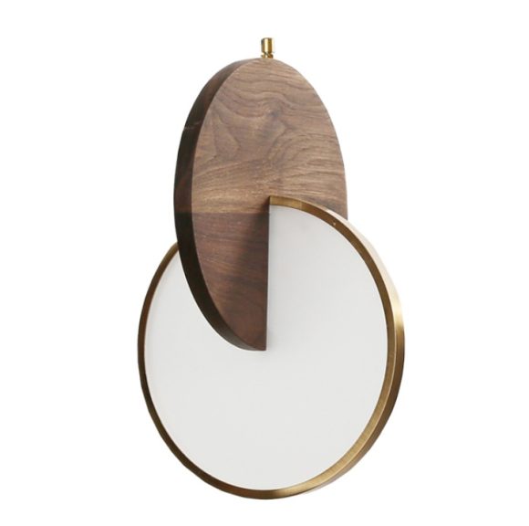 Long-line Light Atmosphere Walnut Solid Wood Chandelier - Image 4