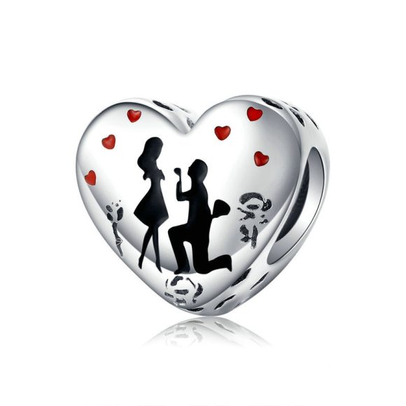Sterling Silver S925 Creative Romantic Couple Silver Pendant - Image 5