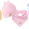 Cute Kids Hat Cap with Bibs Candy Solid Colors Boys Girls Baby Beanies Hats Cotton Born Baby Hat - Image 3