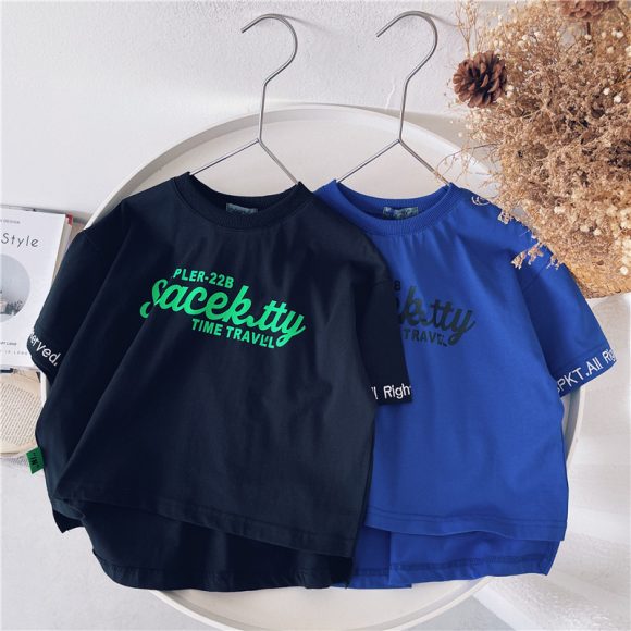 Short-sleeved Korean Baby Tops Children's Cotton T-shirts - Image 2