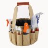 Mini Bonsai Tools Gardening Hand Tools Kit with Tote Bag Elbow Branch Nail Rake Spade Spraying Pot for Gardeners