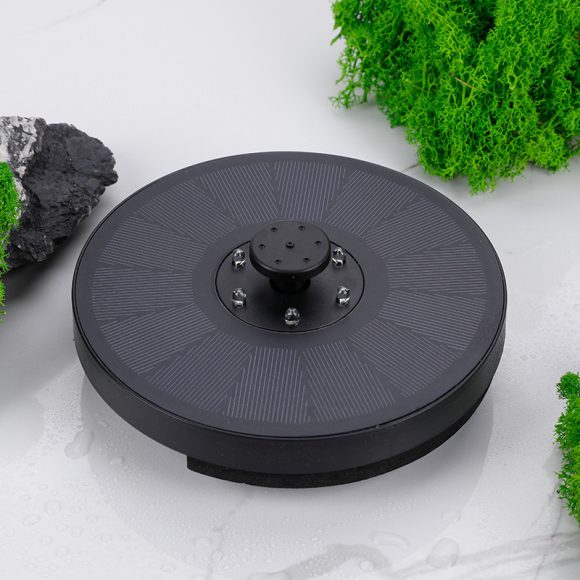 Solar Fountain Pump Fountain Light Round Floating Fountain Pump Color LED Light - Image 7