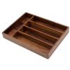 Black Walnut Western Cutlery Storage Box - Image 3