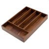 Black Walnut Western Cutlery Storage Box - Image 2