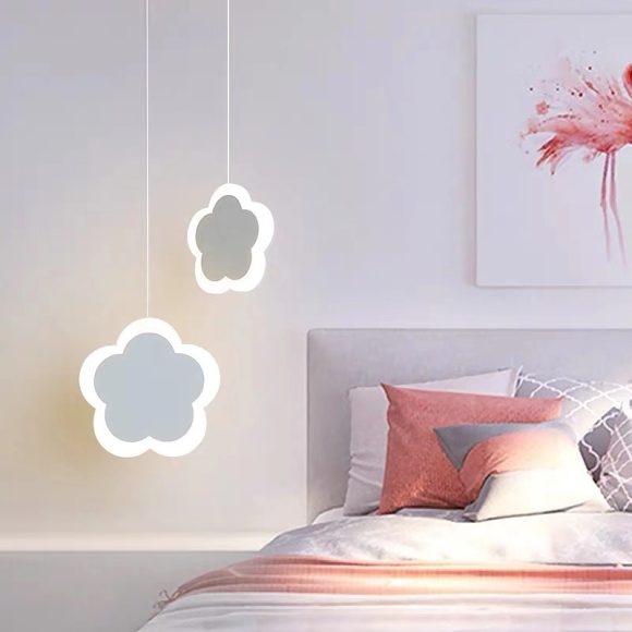 Creative Heart-shaped Butterfly Flower Children's Room Ceiling Lamp Chandelier Bedroom Lamps - Image 8