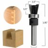 Bearing Copy Type Dovetail Cutter Slot Milling Cutter Woodworking Milling Tool Trimming Machine Cutter Head Engraving Machine Gong Knife Mouth Xun Knife