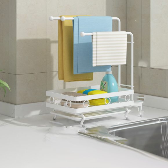 Kitchen Sink Supplies Toilet Bathroom Rag Storage Rack - Image 6