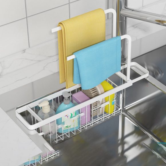 Kitchen Sink Supplies Toilet Bathroom Rag Storage Rack - Image 3