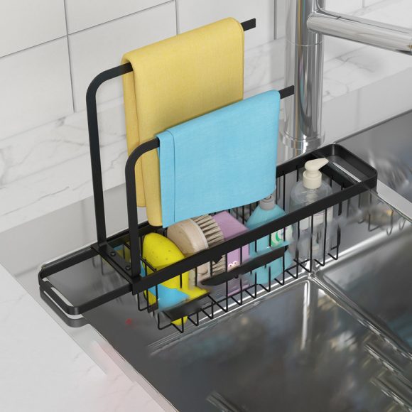 Kitchen Sink Supplies Toilet Bathroom Rag Storage Rack - Image 5