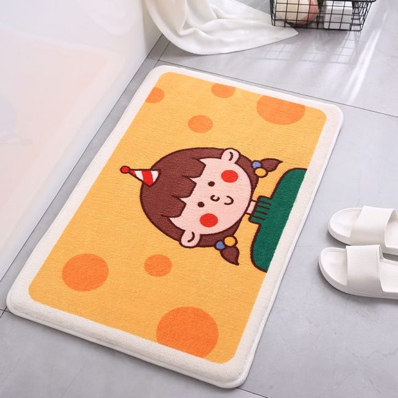 1PC Ins Simple Bathroom Floret Carpet Flower Area Rugs Anti Slip - Image 3