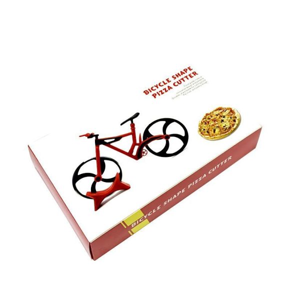 Color Boxed Stainless Steel Bicycle Pizza Cutter, Pizza Cutter, Cake Wheel, Fruit Cutter, Baking Tools - Image 3
