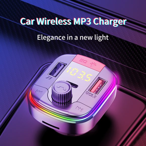 Car MP3 Bluetooth Player PD QC3.0 Fast Charge Car Charger - Image 2
