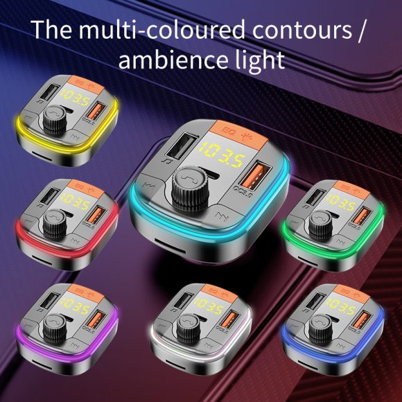 Car MP3 Bluetooth Player PD QC3.0 Fast Charge Car Charger - Image 3