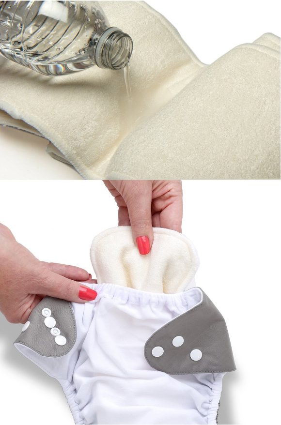 Bamboo Fiber Changing Mat Baby Diaper Diaper Insert Pad - Image 2