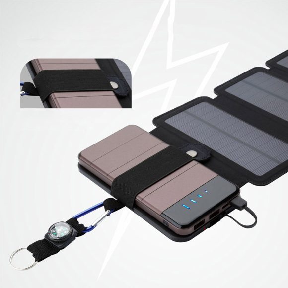 Solar Mobile Power Outdoor Mobile Phone Charger Direct Charging Waterproof Portable Solar Power Bank Bag - Image 5