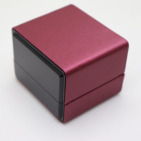Leather Paint Ring Box Custom Creative Printed LOGO Text - Image 4