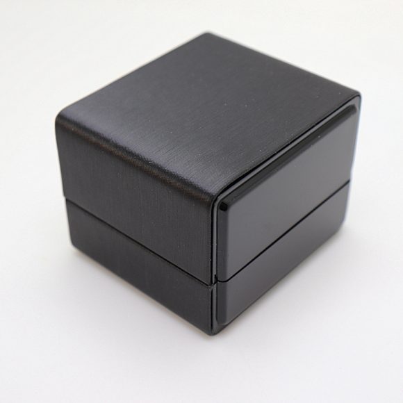 Leather Paint Ring Box Custom Creative Printed LOGO Text - Image 3
