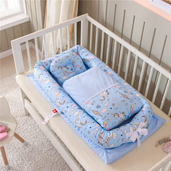 Crib Anti-pressure Newborn Foldable Portable Crib Middle Bed Baby Infant Mattress Bionic Travel Bed - Image 10
