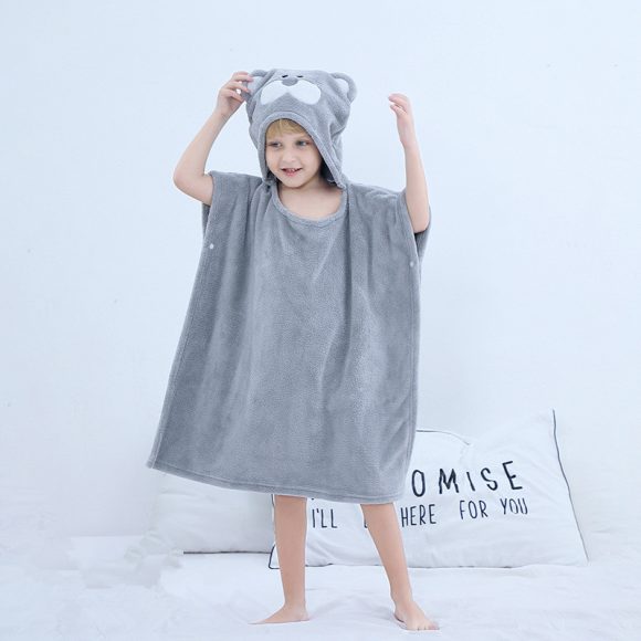 Infant Baby Bathing Hooded Bath Towel Cloak Cloak - Image 10