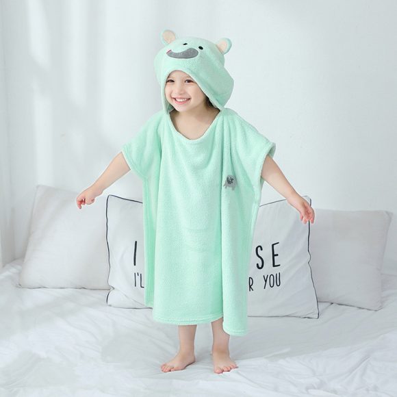 Infant Baby Bathing Hooded Bath Towel Cloak Cloak - Image 2