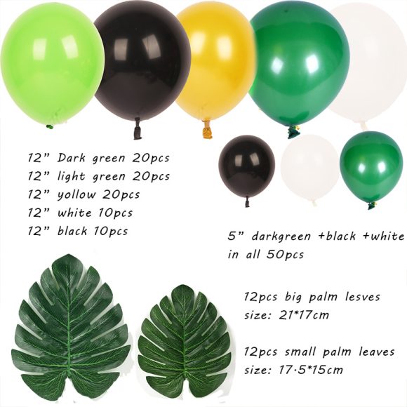 Animal Balloon Theme Party Scene Decoration Green Forest Series Balloons - Image 4