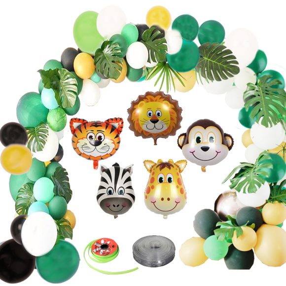 Animal Balloon Theme Party Scene Decoration Green Forest Series Balloons - Image 5