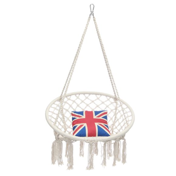 Nordic Style Round Hammock Outdoor Indoor Dormitory Bedroom Hanging Chair For Child Swinging Single Safety Hammock - Image 8