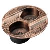 Cigar Ashtray Double Slot Retro Personality Ashtray Metal Ashtray Is Easy To Clean And Resistant To Fall - Image 4