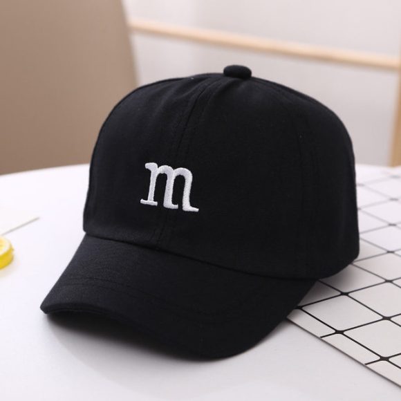 Baseball Cap Boy Letter M Embroidered Children's Cotton Spring and Autumn Hat Cap - Image 10