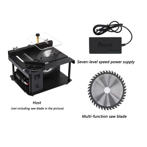 Miniature Precision Table Saw, Mini Electric Saw, Small Household Table Saw, Portable Woodworking Sliding Table Saw, Multifunctional Cutting Machine - Image 2