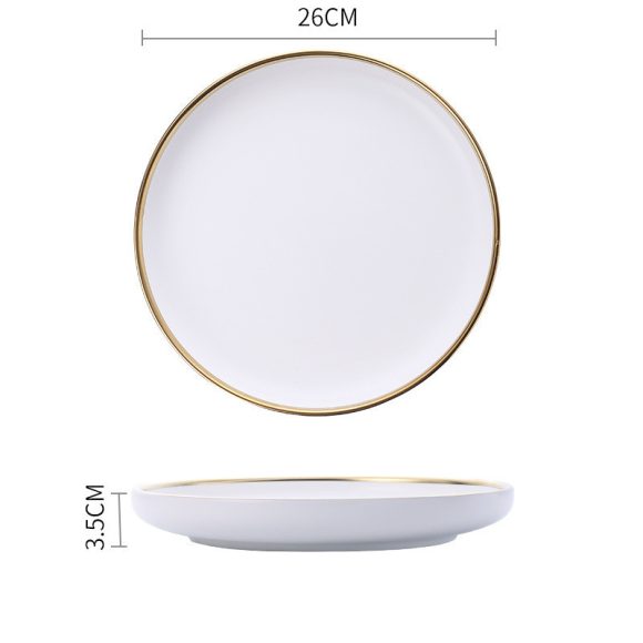 Big Soup Bowl Rice Bowl About Household Ceramic Plate - Image 10