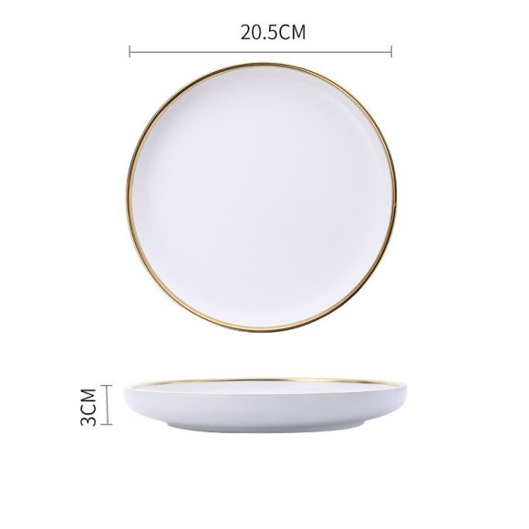 Big Soup Bowl Rice Bowl About Household Ceramic Plate - Image 8