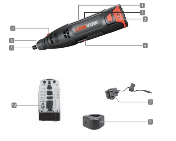 Electric Grinder Small Hand-held Electric Woodworking Engraving Complete Set Of Rechargeable Lithium Battery Micro Grinder - Image 2