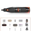 Electric Grinder Small Hand-held Electric Woodworking Engraving Complete Set Of Rechargeable Lithium Battery Micro Grinder