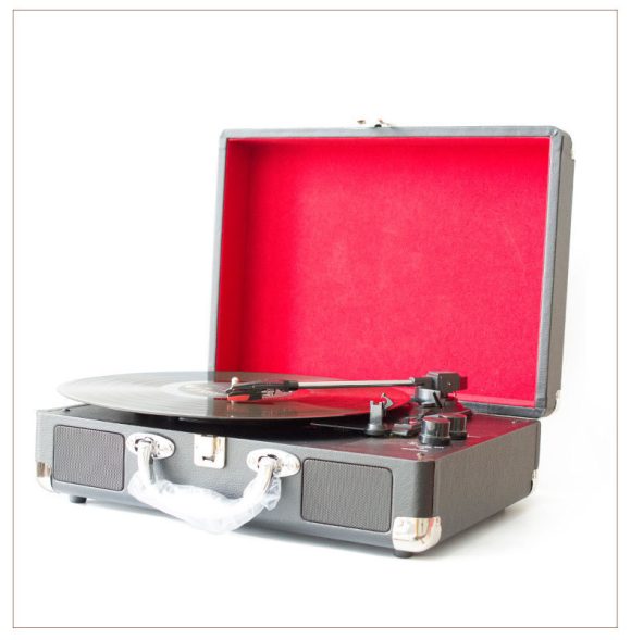 Portable Vinyl Record Player Retro Phonograph Creative Retro Bluetooth Speaker European Style Leather Case Record Player - Image 2